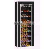 Made in China 10 Tier Non-woven Fabirc Melamine Mdf Shoe Cabinet thumbnail-6