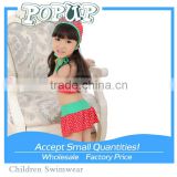 Cute Young Girl's Swimsuits 3 pcs Swimwear With Hat