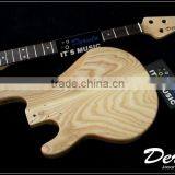 Diy High Quality Ash Wood Unfinished Electric Bass Guitar Kits 5 Strings thumbnail-6