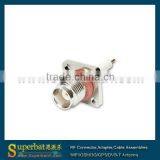 TNC 4 Hole Panel Mount Jack With Extended Dielectric&solder Post thumbnail-1