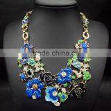 Colorful Flower Necklace For Women Fashion Necklace Collar Jewelry New Design thumbnail-1