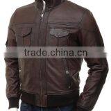 Short Customized Luxury Lambskin Leather Jacket for Men thumbnail-1