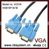 D-sub 15 Pin Molded Cable M/M
