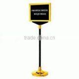 Metal Warning Sign Holder/Instruction Board ZS-043