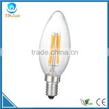 AC 220v-240v/100-240v e14 4w candle filament bulb
