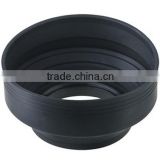 China Wholesale Plastic Black 77mm 3 Stage Camera Lens Hood Supplier