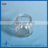Clear Round Stripe Glass Candle Jar thumbnail-1