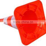 High Quality Flexible Orange PVC Traffic Cone thumbnail-3