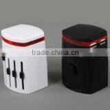 New Product China Travel Universal Adaptor Daul USB Port Multi Plug 2.1A