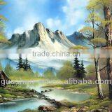 High Glossy Gray Base Polyester Oil Canvas