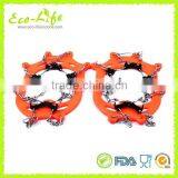 1 Pair Mountaineering Hiking Anti-Slip Silicone Shoe Crampons, Eight Tines Ice Grippers thumbnail-5