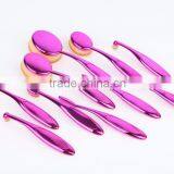 New High Quality 10pcs Oval Make up Brush Set, Oval Foundation Brush thumbnail-2