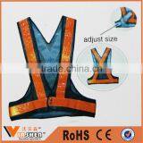 Cheap Adjustable Polyester Mesh Blue hi Vis Reflective Safety Vest thumbnail-3