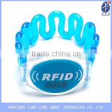 high quality factory make rfid ABS wristband with rfid wave