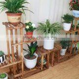 China Factory Customize Wooden Standing Flower Pot Rack thumbnail-4