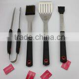 0400001 High Quality Stainless Steel BBQ Tool Set of 4, Barbecue Cutlery Set thumbnail-1