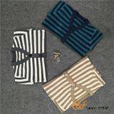 Two-color Strip Long Sleeves Cardigan Sweater for Children thumbnail-3