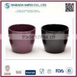 Colored Ceramic Black Glazed Flower Pots thumbnail-1