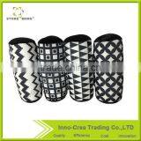 Durable Cylinder Memory Foam Throw Pillow With Black and White thumbnail-1