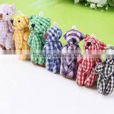 Plaid Cloth Doll Bear Joint DIY Tactic Lattice Bear DIY Handmade Plush Toys thumbnail-6