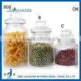 Home Storage Goods Sealed Glass Cookie Canister With Dome Glass Lid thumbnail-1