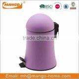 Unique Colored Metal Foot Pedal Trash Can thumbnail-1