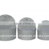 AWT Galvanized Zinc Vase,Galvanized Zinc Watering Can , Zinc Pot Planter, Zinc Planter for Gardening and Household thumbnail-1