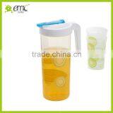 High Quality PP Water Jug Sets Plastic Cold Kettle Juice Bottle Tea Bottle With Cups thumbnail-2
