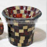 Black Mosaic Handmade Candle Holders Art and Crafts thumbnail-1