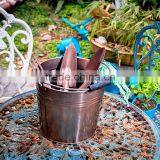 Metal Ice Bucket With Handle,galvanized Metal Beer Bucket With Wooden Handle,ice Bucket With Wooden Handle thumbnail-5