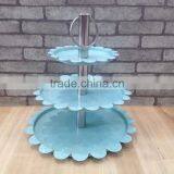 3 Tier Metal Cake Stand Cake Plate Cookies Tray thumbnail-1