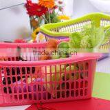 Promotional Plastic Large Size Storage Basket Kitchen Accessories Wash Fruit Vegetable Sieve Storage Basket Dropping Water thumbnail-5