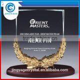 Jingyage Customized k9 Crystal Trophy Plaques With Wood Base Outstanding Tours Crystal Awards thumbnail-1