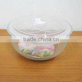 High Quality Clear Glass Pyrex Bowl With Glass Lid thumbnail-1