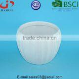 BSCI Audit Factory Cheap Glazed White Ceramic Garden Planter thumbnail-3