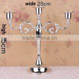 Free Shipping Metal Candle Holder Equisite European 3-arm for Wedding Decoration Candlestick Romantic Dinner Candle Holders thumbnail-4
