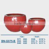 GLAZED CERAMIC OUTDOOR POT BN-G075 thumbnail-2