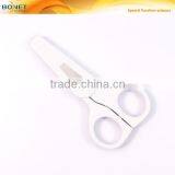 S94002P2 CE Qualified 3-7/8" Curved Baby Nail Scissor Cover With Nail File
