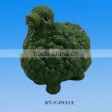 Green Ceramic Coin Jar