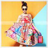 Custom-made Digital Printed Lady Dress With Pattern Design Service and Fabric Service thumbnail-1