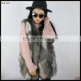 Artificial Fur Gilet Open Front Womens Light Brown Faux Fur Vest thumbnail-2