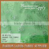 100%POLY ORGANZE FOIL FABRIC FOR DRESS AND GARMENT thumbnail-1