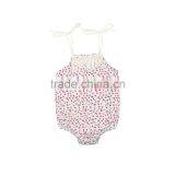 Flower Lace Baby Girl Romper Baby Floral Romper With Tassels thumbnail-2