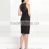 New Fashion Halter Lace Knee Length Sexy Evening Dress thumbnail-2