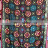 BLACK Hand Embroidered PHULKARI DUPATTA SHAWL