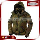 2015 Mens Top Quality Camo Waterproof Cuff Down Jacket