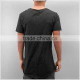 China Factory Wholesale Street Wear Tee Shirt Lengthen T Shirt Custom thumbnail-4
