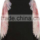 Clothing Factory in China Women 2015 Bird Wing Sweatshirt Wholesale Unique Design Sweatshirt thumbnail-1