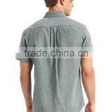 High Quality Wholesale Casual Short Sleeve Chambray Mens Dri Fit Shirts thumbnail-4