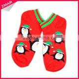 Cheap price christmas gift 100% cotton wholesale cartoon teen tube socks